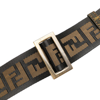 Pre-owned Fendi Zucca Canvas Skull Crossbody Ladies 2477 7VA207 YG4 088