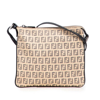 Pre-owned Fendi Zucchino Canvas Crossbody Ladies 2201 8BT047 JQ4 039 Pre-owned Fendi Zucchino Canvas Crossbody Ladies 2201 8BT047 JQ4 039