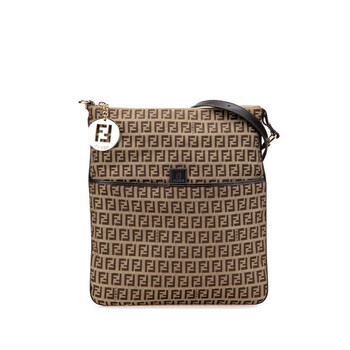 Pre-owned Fendi Zucchino Canvas Crossbody Ladies 2415 8BT151 YNV 099 KKGHV5RJHEMUYR81 Pre-owned Fendi Zucchino Canvas Crossbody Ladies 2415 8BT151 YNV 099 KKGHV5RJHEMUYR81