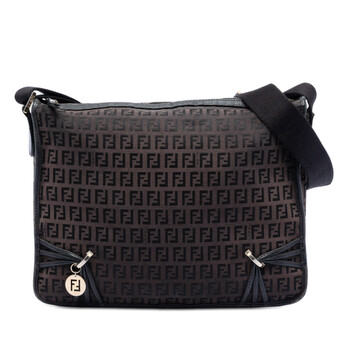 Fendi Pre-owned Fendi Zucca Canvas Chef Zip Crossbody Unisex 2516