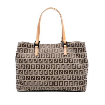Pre-owned Fendi Zucchino Canvas Tote Ladies 3202 8BH018 028 4L1DR6CIHUMU63L3 Pre-owned Fendi Zucchino Canvas Tote Ladies 3202 8BH018 028 4L1DR6CIHUMU63L3