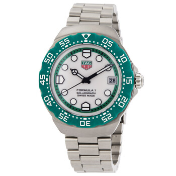 Tag Heuer Formula 1 Solargraph White Dial Men's Watch WBY111E