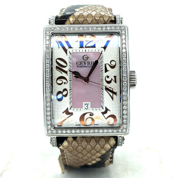 Pre-owned Gevril Avenue Of Americas Glamour Automatic Crystal Ladies Watch 6209RL