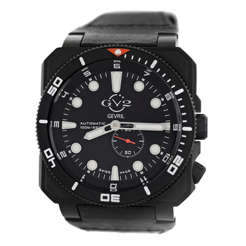 Pre-owned Gevril XO Submarine Automatic Black Dial Men's Watch 4534