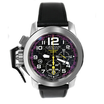 Pre-owned Graham Chronofighter Superlight Carbon Chronograph Automatic Black Dial Men's Watch 2CCAS.V01A