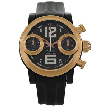 Pre-owned Graham Swordfish Chronograph Automatic Black Dial Men's Watch 2SWASBR
