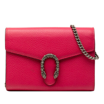 Gucci Pre-owned Gucci Leather Dionysus Wallet on Chain Ladies