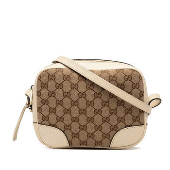 Pre-owned Gucci GG Canvas Bree Crossbody Ladies 449413 520981 Pre-owned Gucci GG Canvas Bree Crossbody Ladies 449413 520981