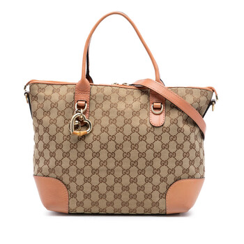 Gucci Pre-owned Gucci GG Canvas Heart Bit Satchel Ladies 269957
