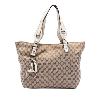 Gucci Pre-owned Gucci GG Canvas Icon Bit Zip Tote Ladies
