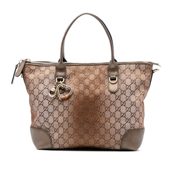 グッチ Gucci Pre-owned Gucci GG Canvas Heart Bit Satchel Ladies 269957