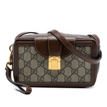 美品　GUCCI 24m Gucci Pre-owned Gucci Mini GG Supreme Clasp Crossbody Ladies