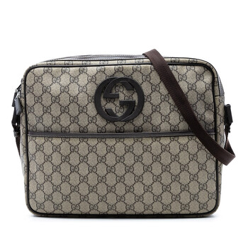 Gucci Pre-owned Gucci GG Supreme Interlocking G Crossbody Ladies