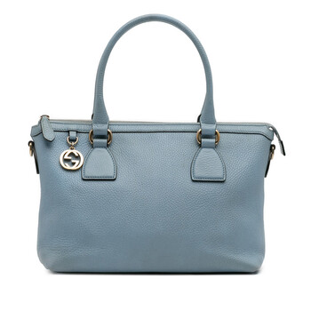 Gucci Pre-owned Gucci Medium Leather Ride Top Handle Bag Ladies