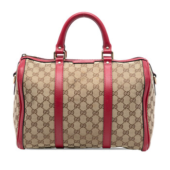 Pre-owned Gucci Medium GG Canvas Joy Boston Bag Ladies 247205 525040 MKQCO89VPGEDGXV1