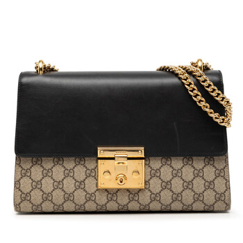 GUCCI バッグ Gucci Pre-owned Gucci Small GG Supreme Padlock Crossbody Ladies