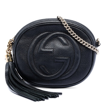 Pre-owned Gucci Mini Pebbled Calfskin Soho Chain Crossbody 353965 498879 Pre-owned Gucci Mini Pebbled Calfskin Soho Chain Crossbody 353965 498879