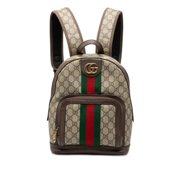 Pre-Loved Gucci Canvas Sylvie Baiadera Web Drawstring Backpack Gucci Pre-owned Gucci Canvas Sylvie Baiadera Web Drawstring  main image 4