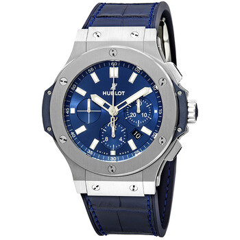 Pre-owned Hublot Big Bang Chronograph Blue Dial Men's Watch 301.SX.7170.LR