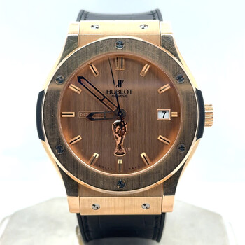 Pre-owned Hublot Classic Fusion Automatic Gold Dial Men's Watch 511.PX.0210.GR.FIF10