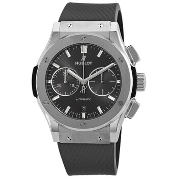 Pre-owned Hublot Classic Fusion Chronograph Automatic Grey Dial Men's Watch 521.NX.7071.RX
