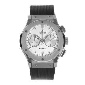 Pre-owned Hublot Classic Fusion Chronograph Silver Dial Men's Watch 521.NX.2610.RX