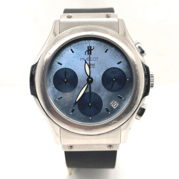 Pre-owned Hublot Hublot MDM Chronograph Automatic Blue Dial Men's Watch 1810.1