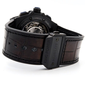 Pre-owned Hublot King Power Dallas Cowboys Chronograph Automatic Black Dial Men's Watch 703.CI.1179.LR.DCW14