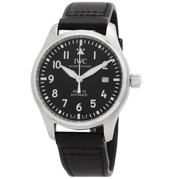 Pre-owned IWC Pilots Automatic Black Dial Men's Watch IW328201