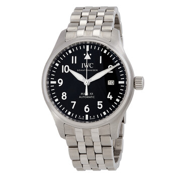 Pre-owned IWC Pilots Automatic Black Dial Men's Watch IW328202