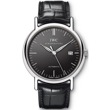Pre-owned IWC Portofino Black Dial Men's Watch IW356305