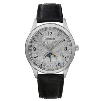 Pre-owned Jaeger-LeCoultre Master Calendar Automatic Moon Phase Silver Dial Men's Watch Q1558421