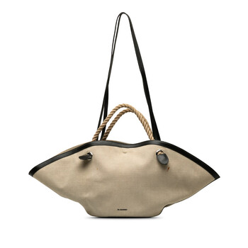 Pre-owned Jil Sander Canvas Sombrero Satchel Ladies IZKK9KC4X096L9R3