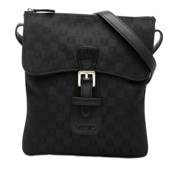 Pre-owned Loewe Anagram Canvas Crossbody Ladies 070412