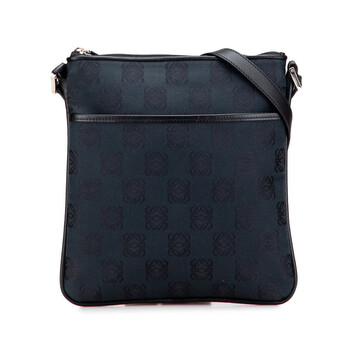 Pre-owned Loewe Anagram Canvas Crossbody Ladies 90403