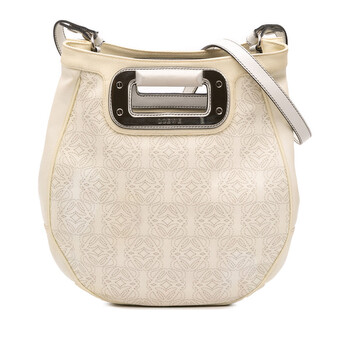 Pre-owned Loewe Anagram Leather Satchel Ladies 290802