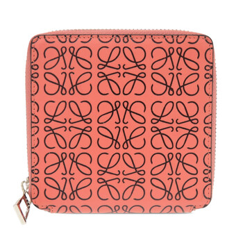 Loewe Knot Compact Zip Around Wallet - Sahara/Crimson CEM1CWZX01
