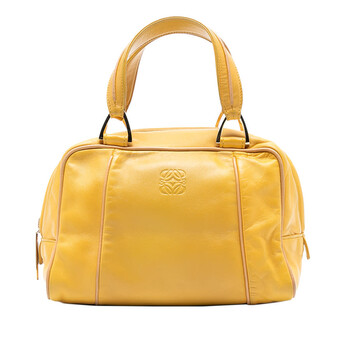 Pre-owned Loewe Mini Leather Anagram Handbag Ladies L21