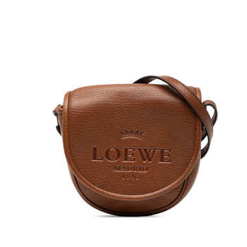 Pre-owned Loewe Mini Leather Heritage Crossbody Ladies NAS6D44OJKW7SLIB