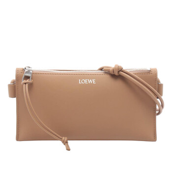 Loewe Knot Compact Zip Around Wallet - Sahara/Crimson CEM1CWZX01