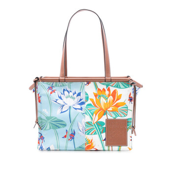 Pre-owned Loewe Paulas Ibiza Small Canvas Waterlily Print Cushion Tote Ladies 702007 6JHZNBUVIG3Z60JF Pre-owned Loewe Paulas Ibiza Small Canvas Waterlily Print Cushion Tote Ladies 702007 6JHZNBUVIG3Z60JF