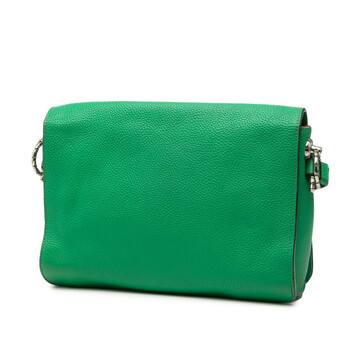 Pre-owned Loewe Pebbled Calfskin Anagram Flap Crossbody MZ4ZGQTX1JFYKFEJ