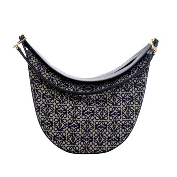Pre-owned Loewe Small Anagram Canvas Luna Hobo PR3FNXHY4WXXNRPX