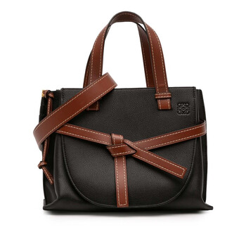 Loewe Pre-owned Loewe Mini Tricolor Leather Gate Crossbody Ladies