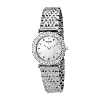 Pre-owned Longines La Grande Classique Diamond Mother of Pearl Dial Ladies Watch L4.308.0.87.6 Pre-owned Longines La Grande Classique Diamond Mother of Pearl Dial Ladies Watch L4.308.0.87.6