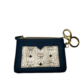 Pre-owned MCM Leather Visetos Coin Pouch 3MW5QU7X9PO9P8MC