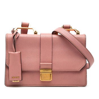 Miu Miu Pre-owned Miu Miu Bicolor Goatskin Madras Crossbody Ladies