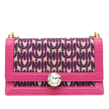 Miu Miu Pre-owned Miu Miu Goatskin Madras Miu Logo Crossbody