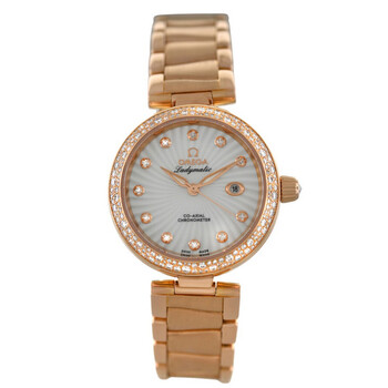 Pre-owned Omega Ladymatic Automatic Diamond Ladies Watch 425.65.34.20.5