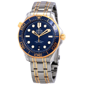 Pre-owned Omega Seamaster Blue Dial Men's Watch 210.20.42.20.03.001